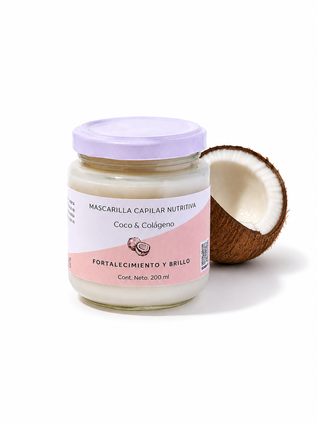 Mascarilla Capilar Coco & Colágeno – Suavidad, Elasticidad y Brillo