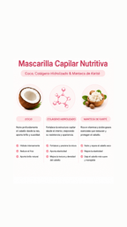 Mascarilla Capilar Coco & Colágeno – Suavidad, Elasticidad y Brillo