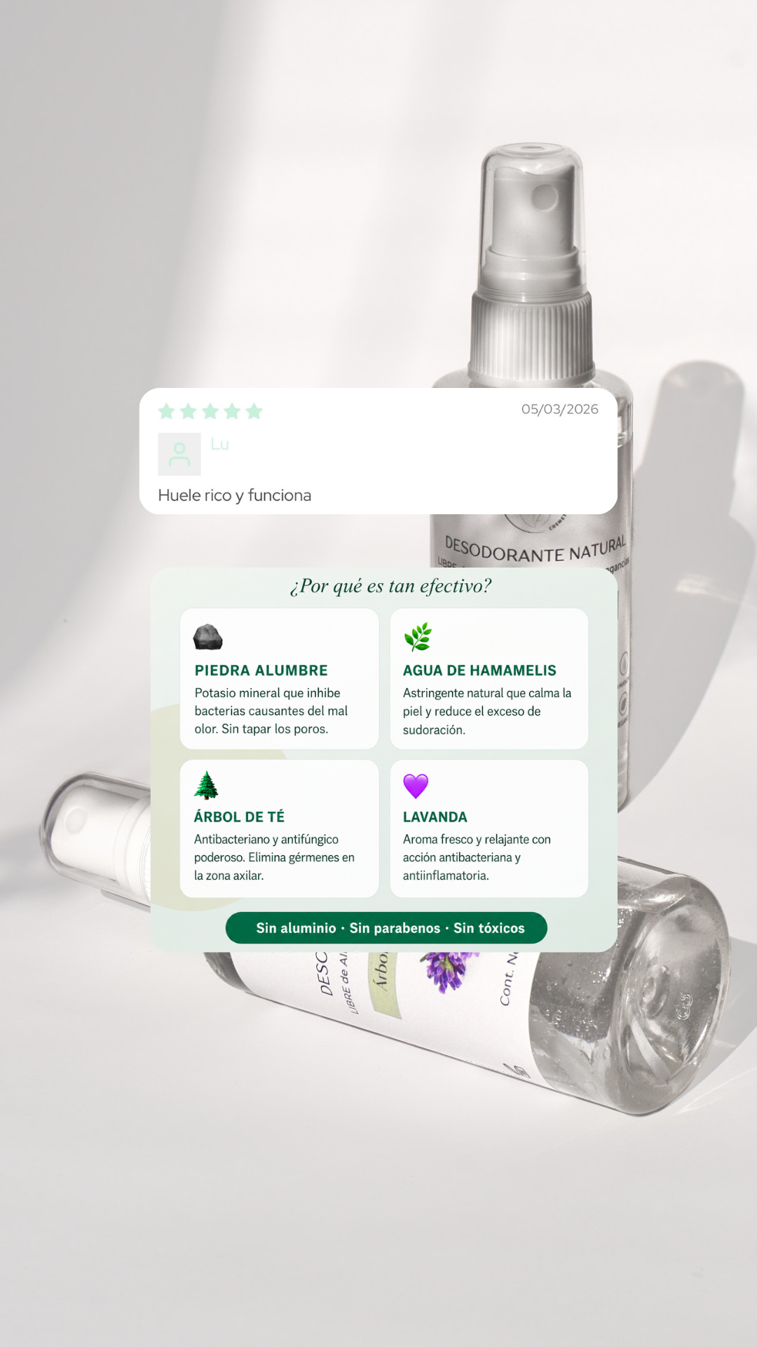 Desodorante Mineral – Protección Natural Todo el Día