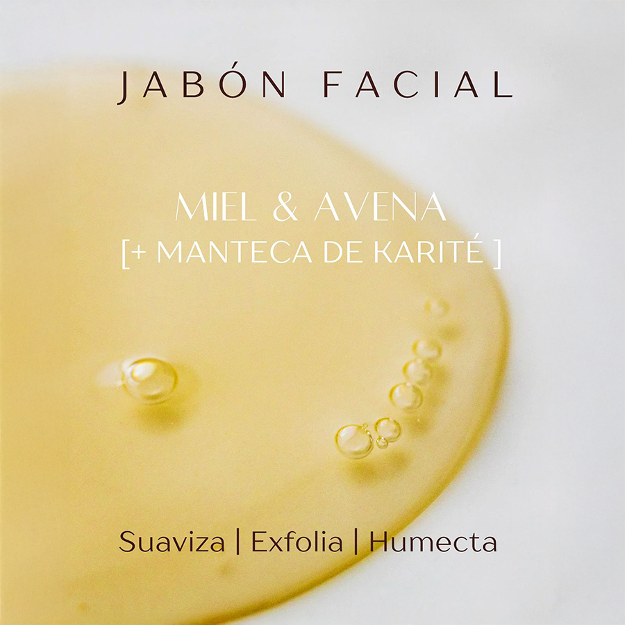 Jabón Facial Miel & Avena – Exfoliación Suave & Piel Radiante